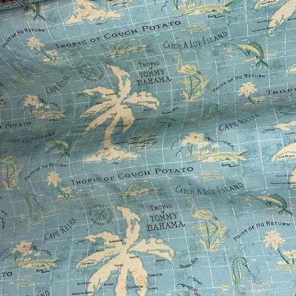 Tommy Bahama Vintage Tablecloth Tropic of Couch Potato Polyester Home Large - Picture 3 of 5